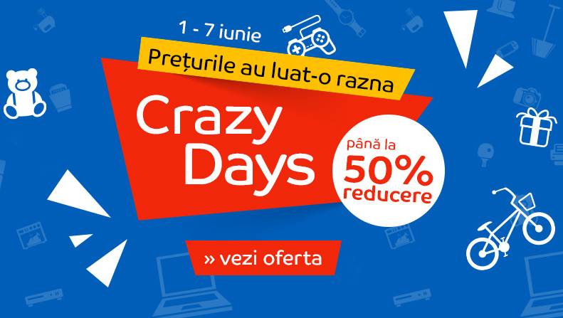 eMAG 1 juni Crazy Days kortingen kinderdag