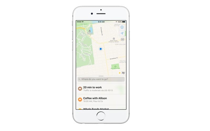 iOS 11 Apple Maps mapas del centro comercial del aeropuerto