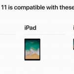 iOS 11 compatible iPhone iPad