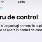 iOS 11 control center dezactivare toggle