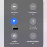 iOS 11 network name Wi-Fi control Center