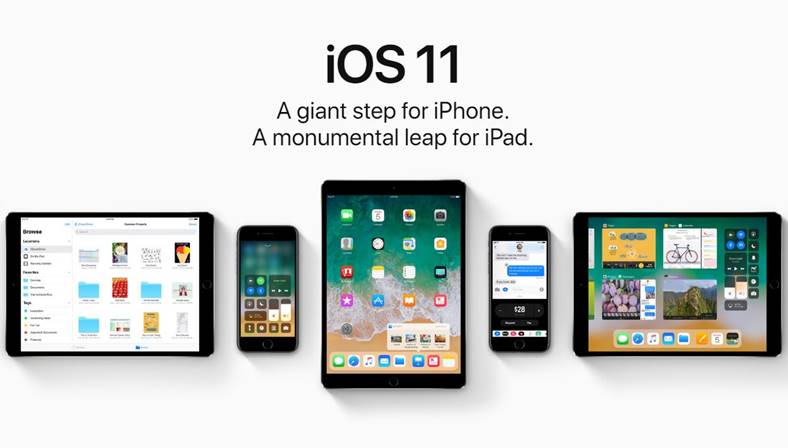 iOS 11 putin spatiu iphone ipad