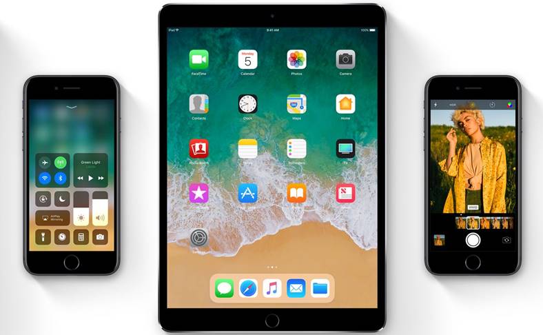 iOS 11 käynnistä iPhone uudelleen käynnistä iPad