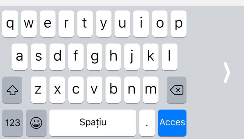 iOS 11 tastatura singura mana iPhone