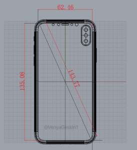 iPhone 8 diagonale 5.66 pouces