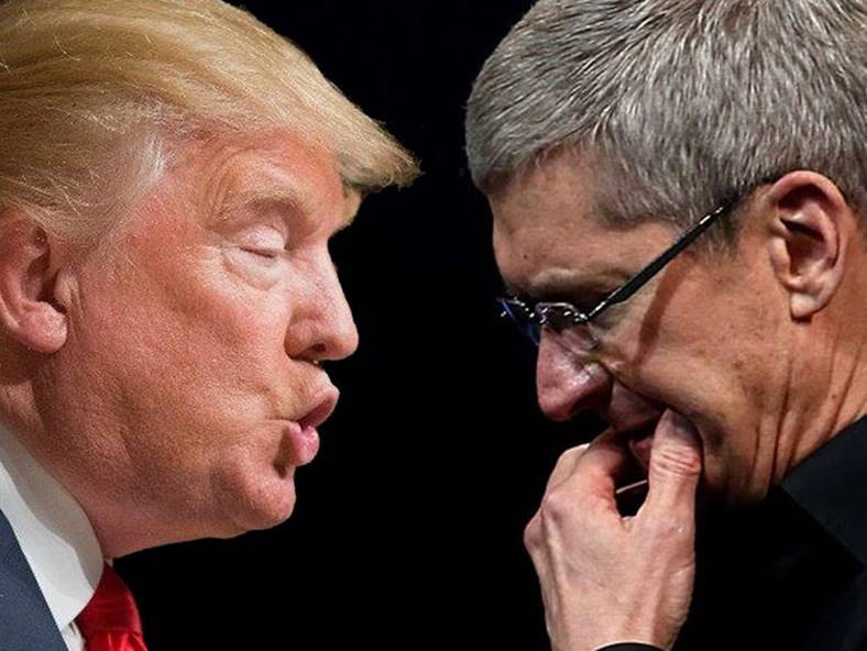 Tim Cook criticizes Donald Trump