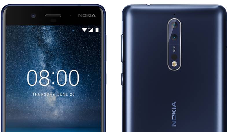 Officiële persafbeelding van Nokia 8