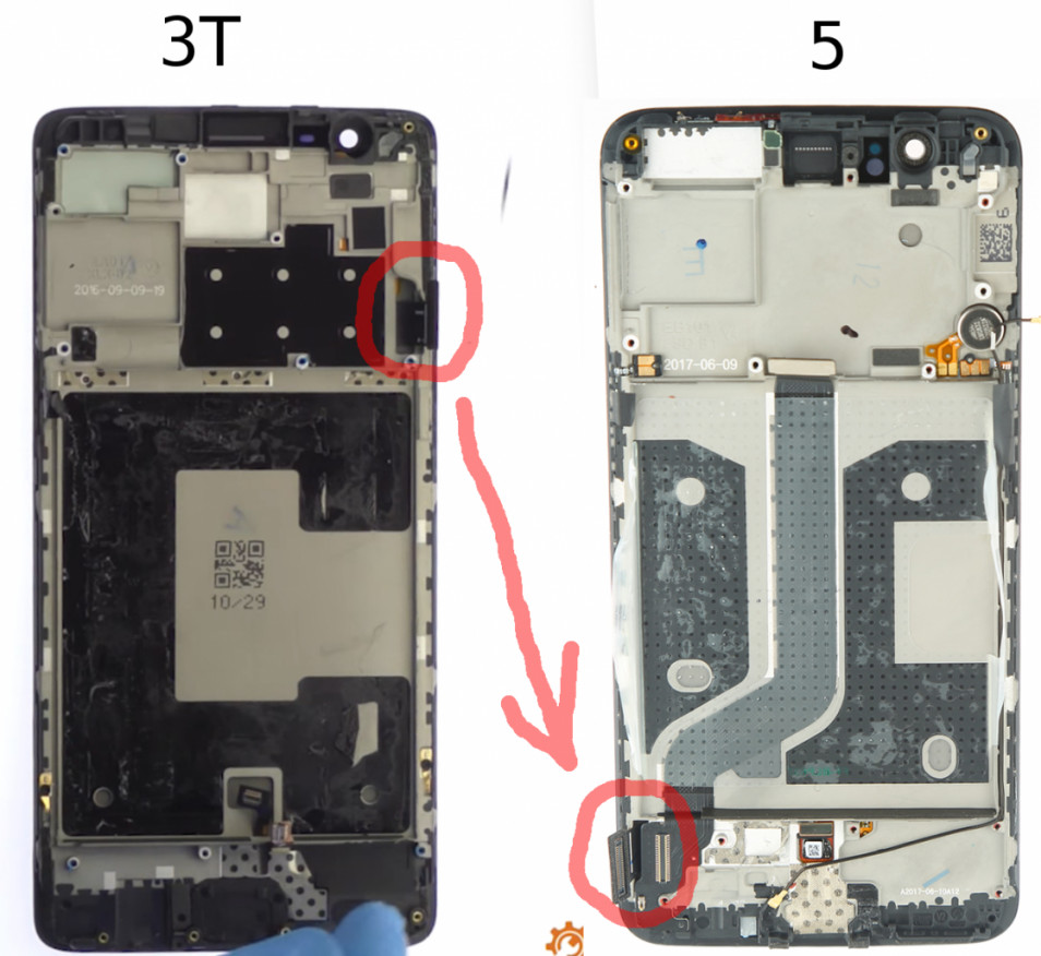 OnePlus 5 -ongelma kopioi iphone 7 plus -puhelimen