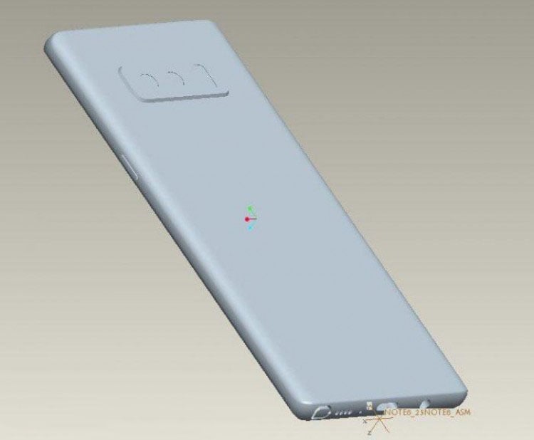 Diseño final del Samsung Galaxy Note 8 2