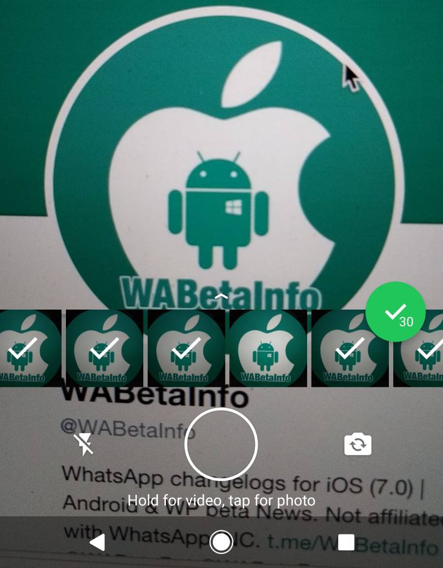 WhatsApp flere billeder