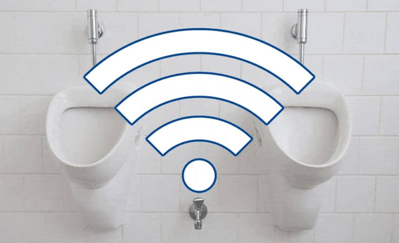 Free public Wi-Fi with toilet