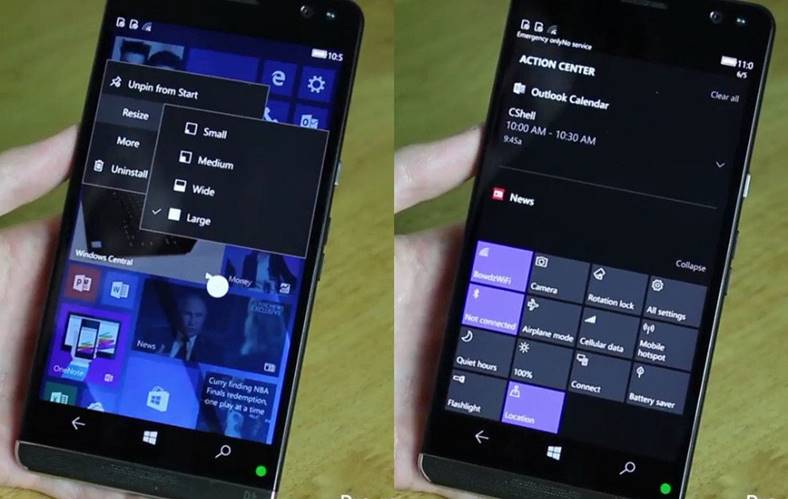 Brazo de Microsoft para teléfonos Windows 10