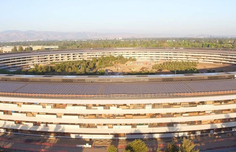 apple park luftfoto præsentation