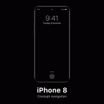 Concept du bouton Accueil de l'iPhone 8