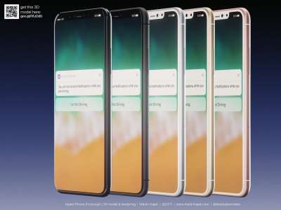 Concepto de color del iPhone 8