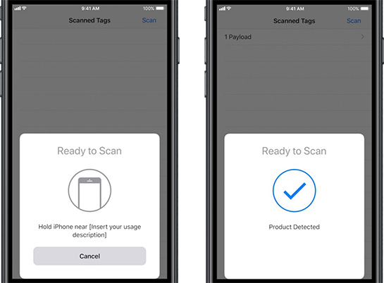 ios 11 aplicatii nfc