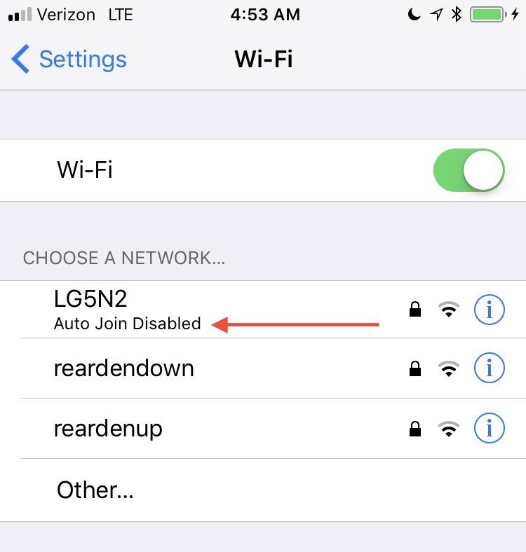 ios 11 smart connection wi fi networks