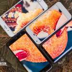 Samsung Galaxy S8 iPhone 7 OnePlus 5 confronto schermo luce solare