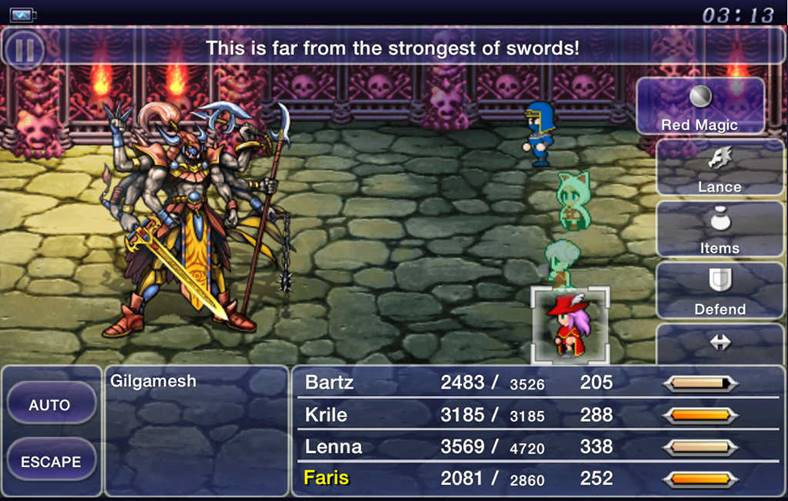 FINAL FANTASY V is sold at a reduced price in the App Store