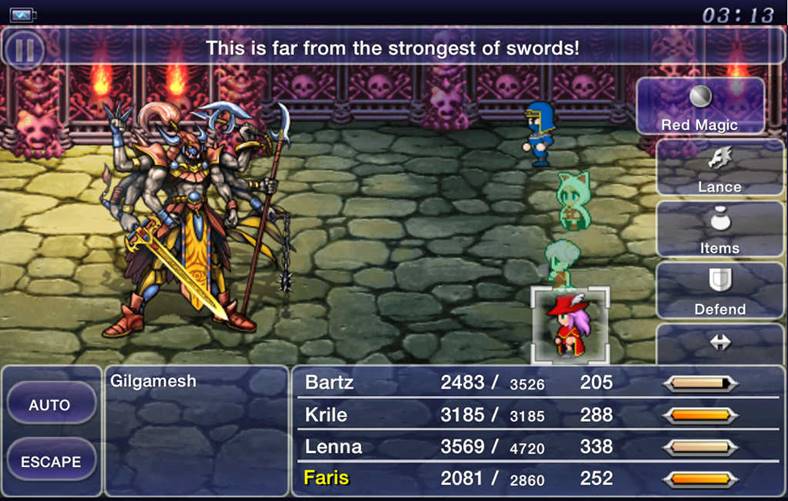 FINAL FANTASY V est vendu à prix réduit dans l'App Store