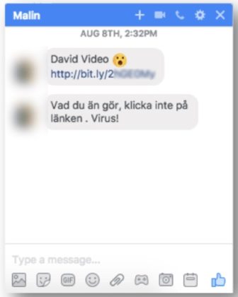 Facebook Messenger Virus farlig