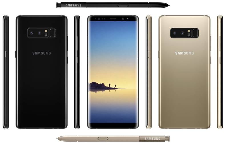 Samsung Galaxy Note 8 Überraschungen bestätigt