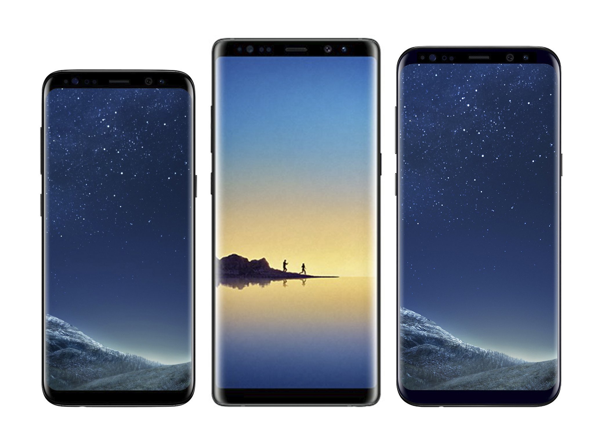 Samsung Galaxy Note 8 sammenligning Galaxy S8