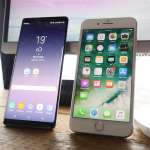 Samsung Galaxy Note 8 comparison iPhone 7 Plus 1
