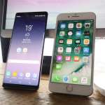 Samsung Galaxy Note 8 vertailu iPhone 7 Plus 1