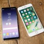 Samsung Galaxy Note 8 comparatie iPhone 7 Plus