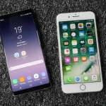 Samsung Galaxy Note 8 comparatie iPhone 7 Plus 2