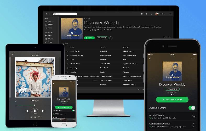 Spotify Domina Apple Music Abonati