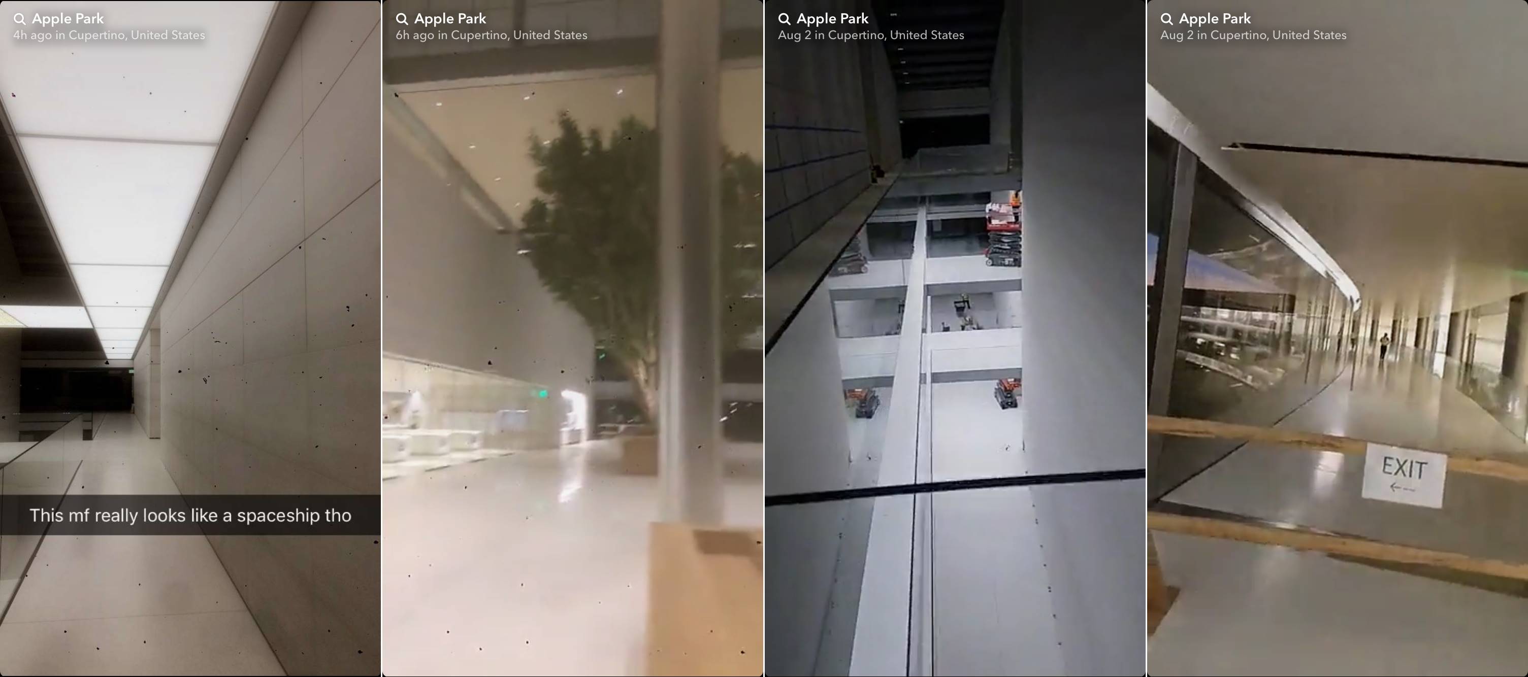 apple park video fantastisk interiør