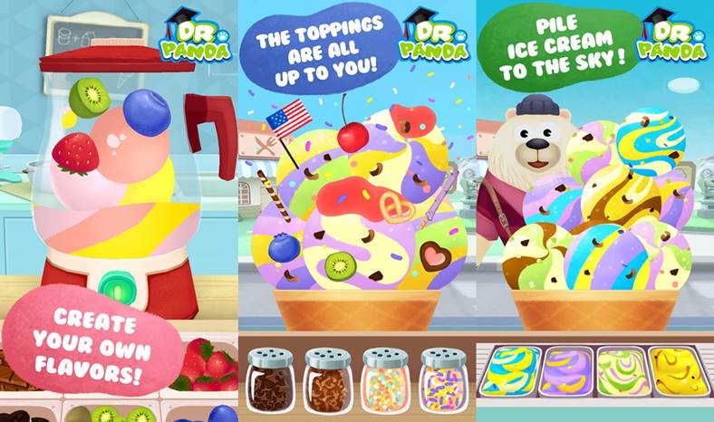 La aplicación Dr. Pandas Ice Cream Truck promocionada por Apple ofrece descuento