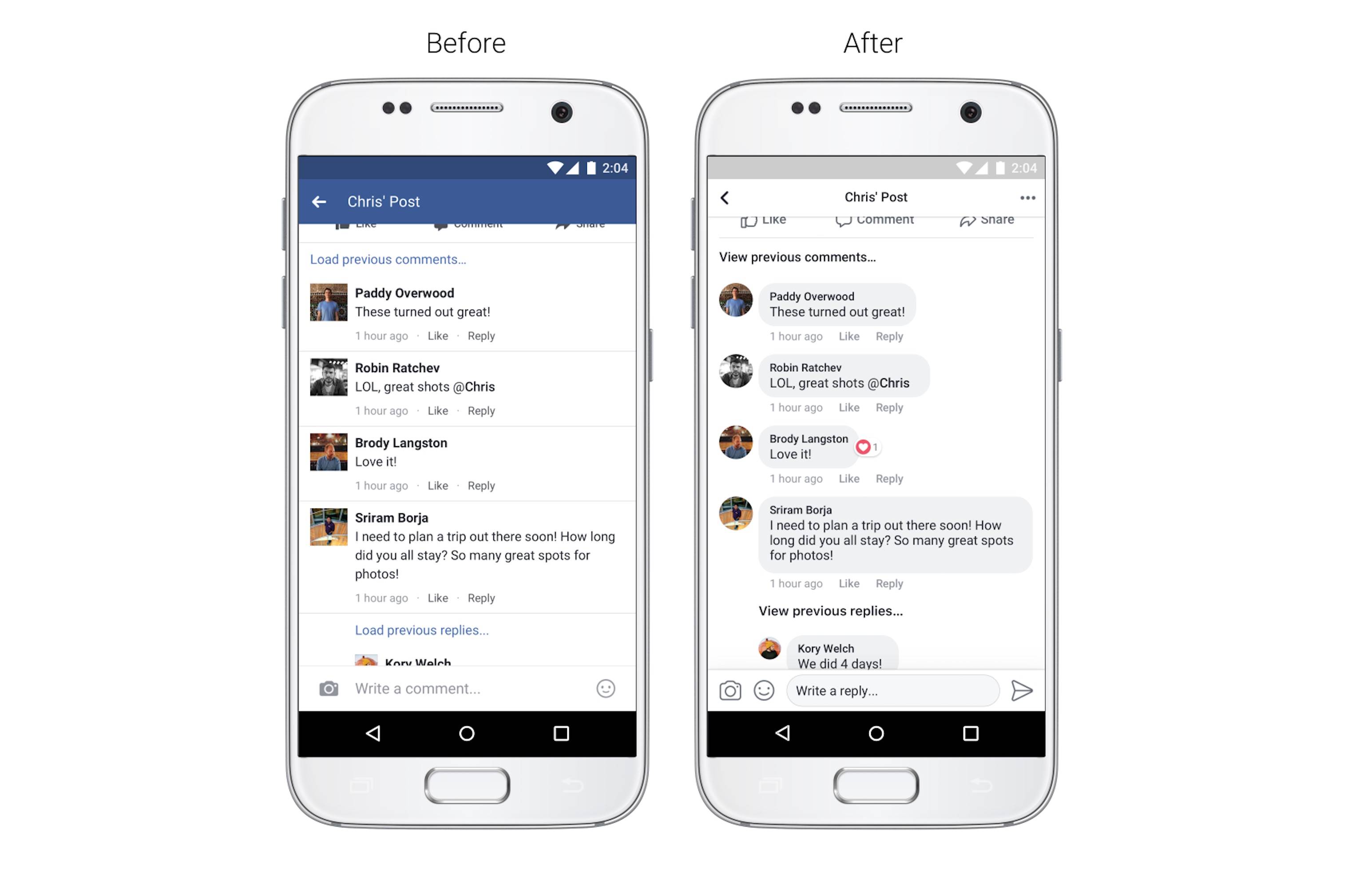 facebook interfata aplicatie iphone android 1