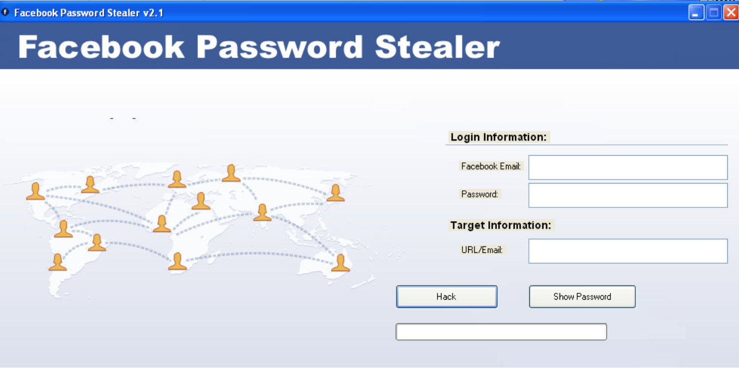Il programma Facebook rompe le password degli account