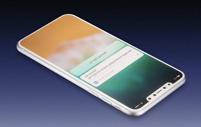 Funzione Android ritaglio Touch ID per iPhone 8