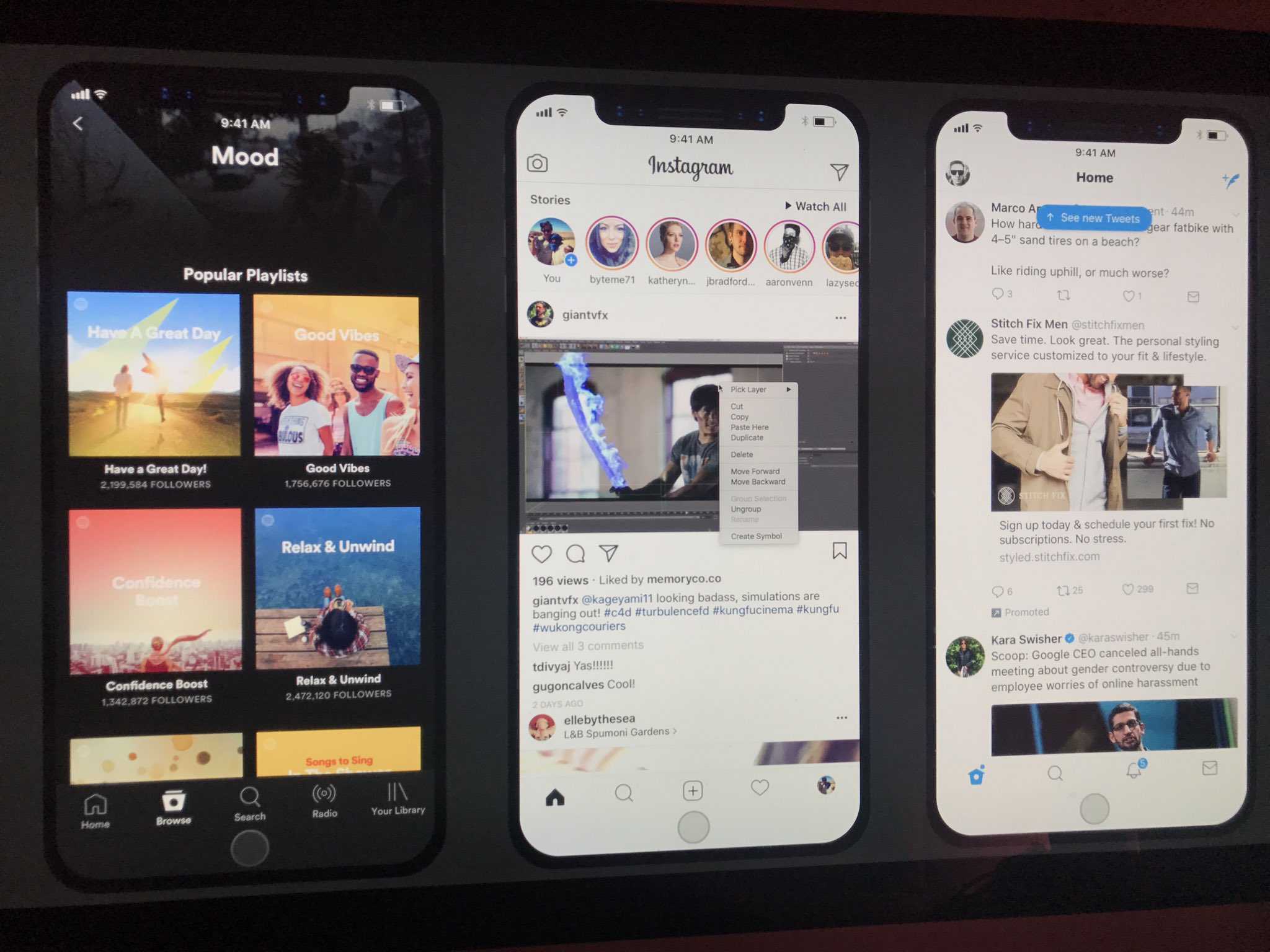 iPhone 8-Anwendungsbildschirm 1
