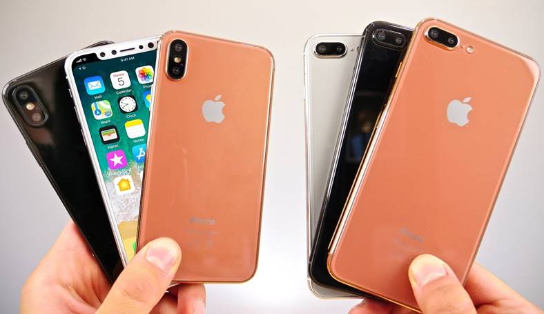 Detaillierte Präsentationsfarben des iPhone 8