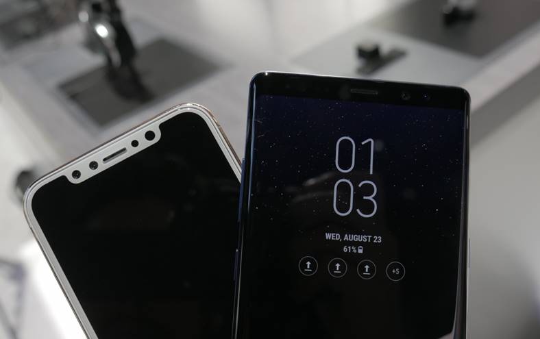 Samsung Galaxy Note 8 Porównanie iPhone'a 8