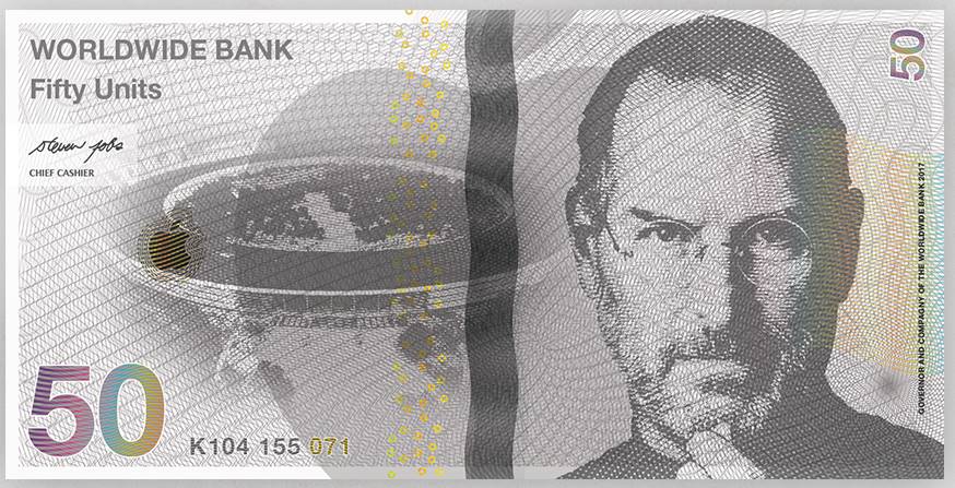 wereldvaluta Steve Jobs