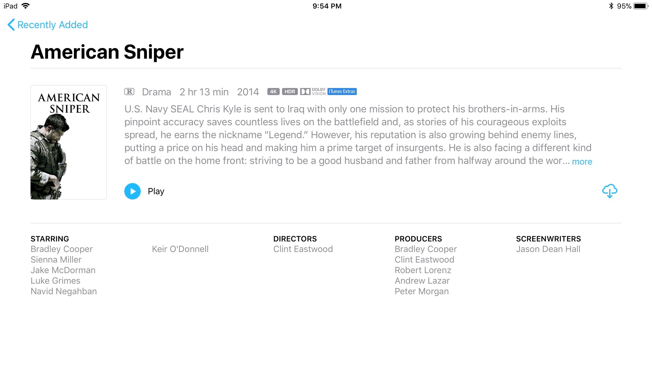 Apple filme 4K iTunes Store