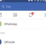 Facebook speciell whatsapp-knapp