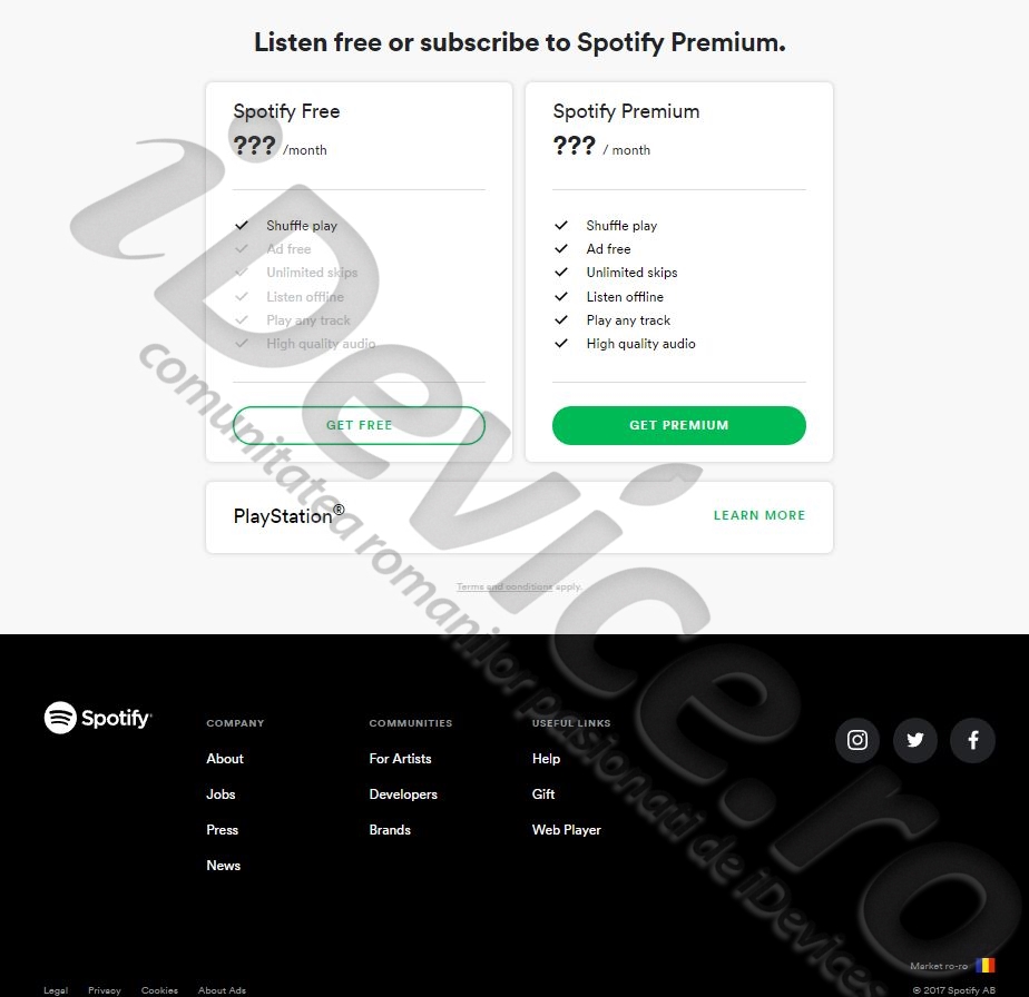 Spotify bekräftar lansering i Rumänien