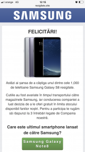 WhatsApp na Samsunga Galaxy S8