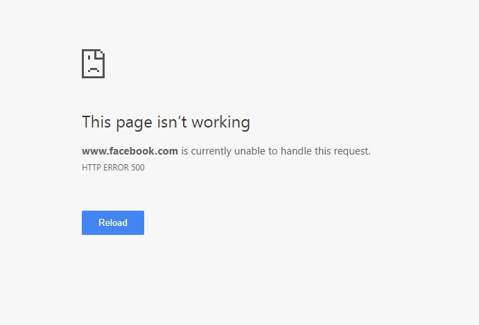 facebook nie działa