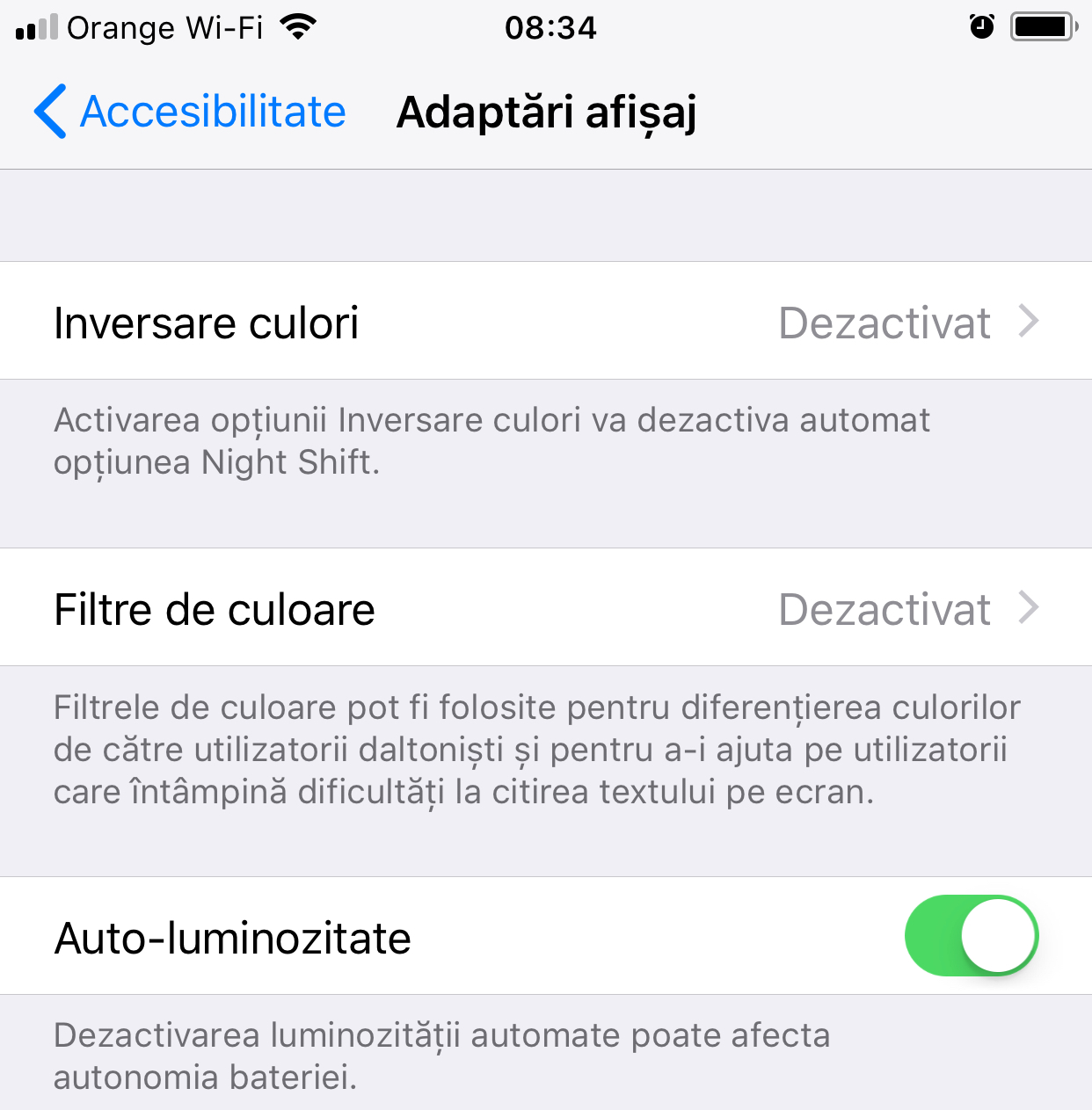 iOS 11 Aktywuj automatyczną jasność