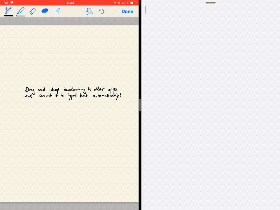 iOS 11 arrastrar y soltar buenas notas 1