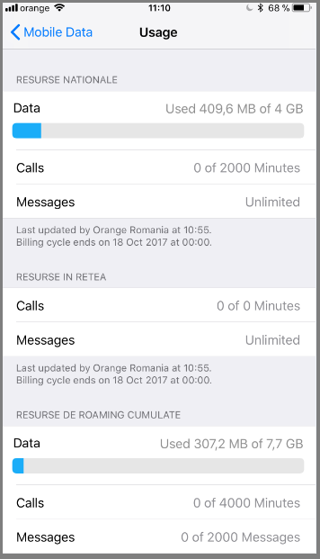 Exklusive iOS 11-Funktion Orange