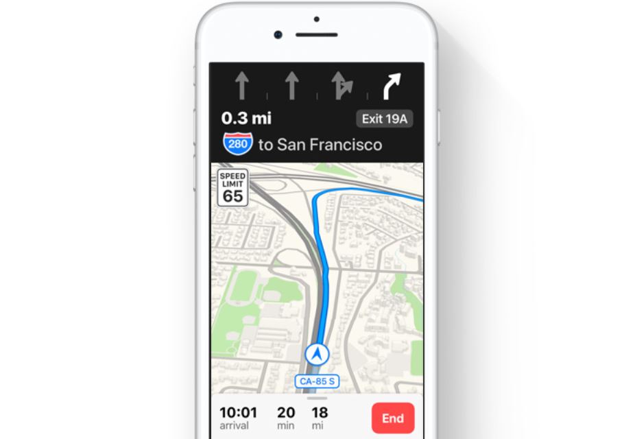 Novedades de iOS 11 Apple Maps